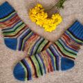 Handmade knitted woolen pattern socks - Socks - knitwork