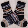 Handmade knitted woolen pattern socks - Socks - knitwork