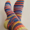 Handmade knitted woolen pattern socks - Socks - knitwork