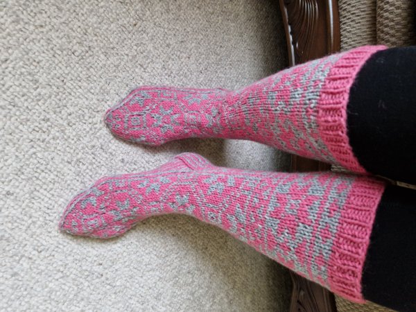 Kojines ružavos-pilkos - Socks