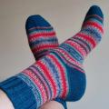 Handmade knitted woolen pattern socks - Socks - knitwork