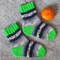 Handmade knitted woolen pattern socks - Socks - knitwork