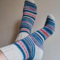 Handmade knitted woolen pattern socks - Socks - knitwork