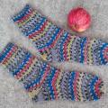 Handmade knitted woolen pattern socks - Socks - knitwork