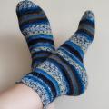 Handmade knitted woolen pattern socks - Socks - knitwork