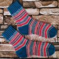 Handmade knitted woolen pattern socks - Socks - knitwork