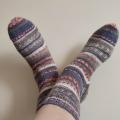 Handmade knitted woolen pattern socks - Socks - knitwork