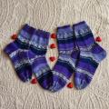 Handmade knitted woolen pattern socks - Socks - knitwork