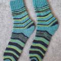 Handmade knitted woolen pattern socks - Socks - knitwork