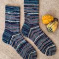 Handmade knitted woolen pattern socks - Socks - knitwork