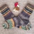 Handmade knitted woolen pattern socks - Socks - knitwork