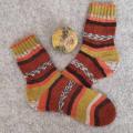 Handmade knitted woolen pattern socks - Socks - knitwork