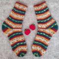 Handmade knitted woolen pattern socks - Socks - knitwork