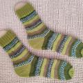 Handmade knitted woolen pattern socks - Socks - knitwork