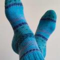 Handmade knitted woolen pattern socks - Socks - knitwork