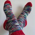 Handmade knitted woolen pattern socks - Socks - knitwork