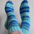 Handmade knitted woolen pattern socks - Socks - knitwork