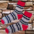 Handmade knitted woolen pattern socks - Socks - knitwork