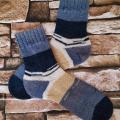 Handmade knitted woolen pattern socks - Socks - knitwork