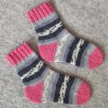 Handmade knitted woolen pattern socks - Socks - knitwork