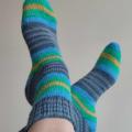 Handmade knitted woolen pattern socks - Socks - knitwork