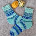 Handmade knitted woolen pattern socks - Socks - knitwork