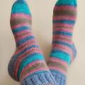 Handmade knitted woolen pattern socks - Socks - knitwork