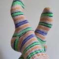 Handmade knitted woolen pattern socks - Socks - knitwork