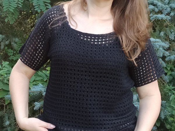 Juoda lininė palaidinė 2