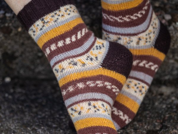 Rudeninių spalvų kojinės - Socks