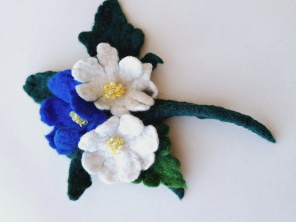 Melsvos gėlės - Flowers