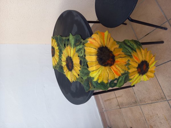 Veltas stalo takelis,,Saulėgrąža " - Tablecloths & napkins