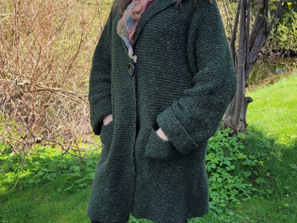 Storas paltas su gobtuvu - Sweaters & jackets
