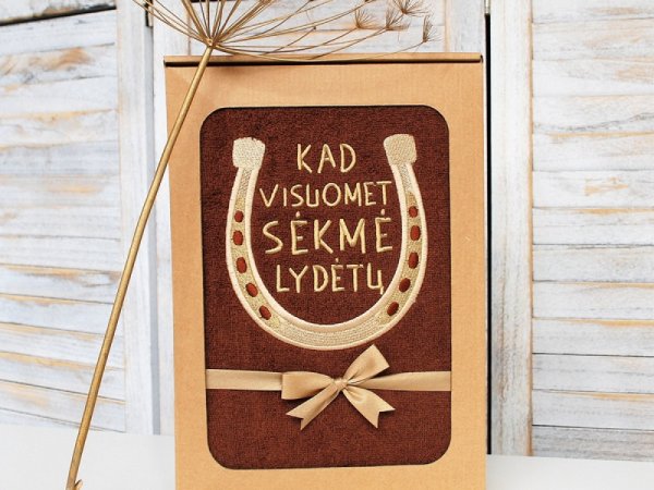 Pasaga sėkmei - siuvinėtas rankšluostis - Needlework