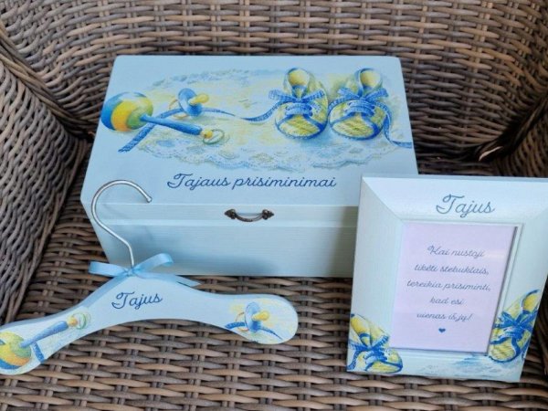 christening box - Decoupage
