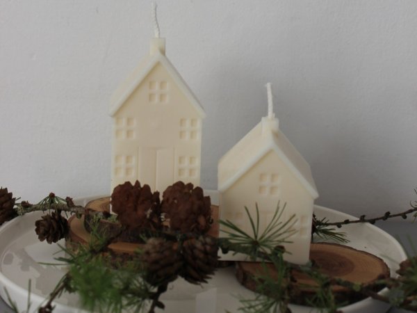 sojų vaško žvakės - "Namukai" - For interior