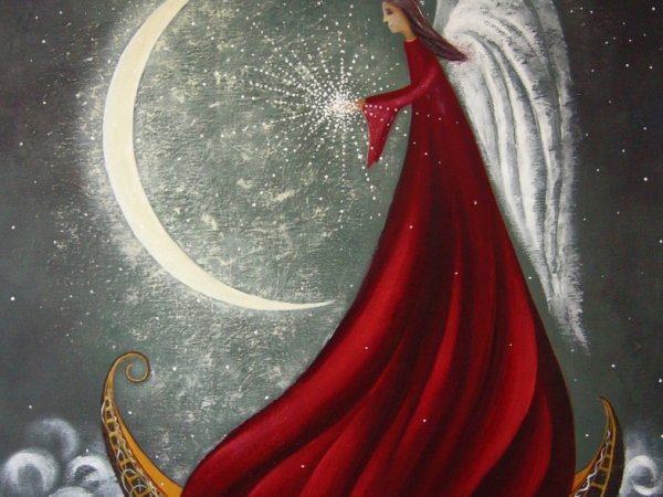 Nakties angelas 70x55, al.drobe_300 eur - Oil painting
