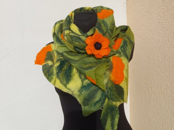 Veltas šalikas,,Saulėtasis" - Scarves & shawls