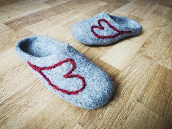 Veltos šlepetės Širdužė2 - Shoes & slippers