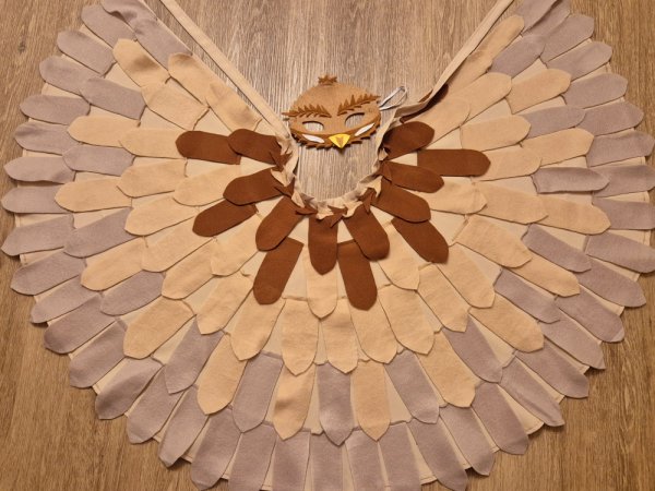 Nightingale, bird carnival costume for kids 2