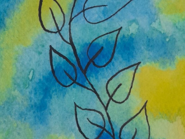 Atvirutė 6 - Watercolor