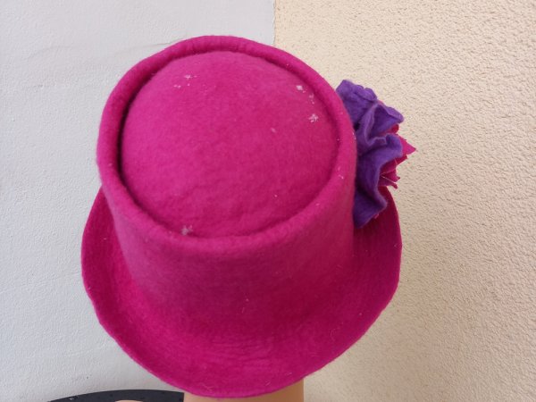 Veltas komplektas skrybelė ir šalikas,,Pink" 3