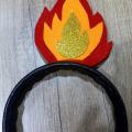 Fire, flame headband - Other clothing - sewing