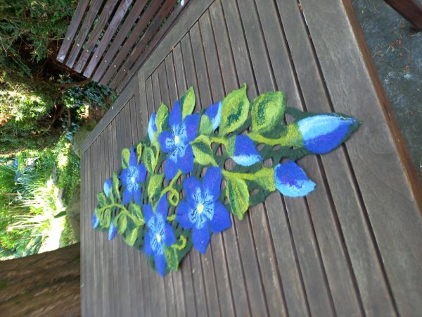 Stalo takelis ir servetėlės,,Dangaus žiedai" - Tablecloths & napkins