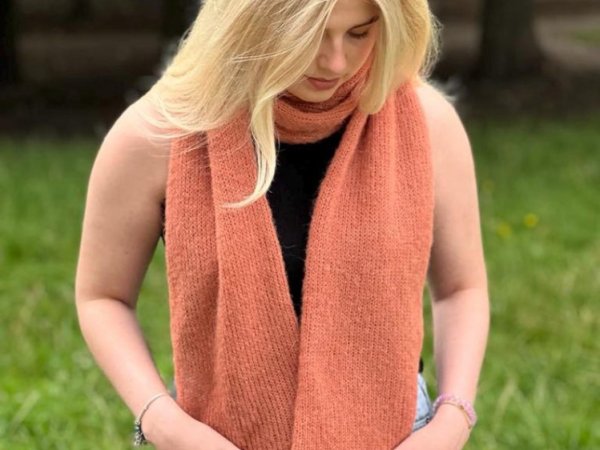 Alpaca-Silk scarf  2