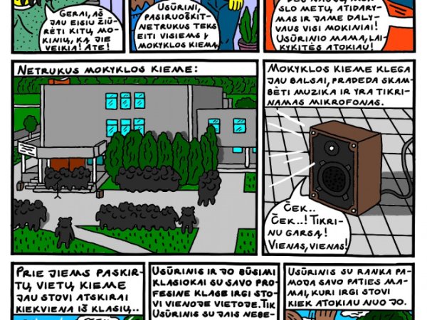 Vaikino Usūrinio Kumščio pirma mokslo diena Kupiškio "Profkėje" 11 - Kompiuterinė grafika