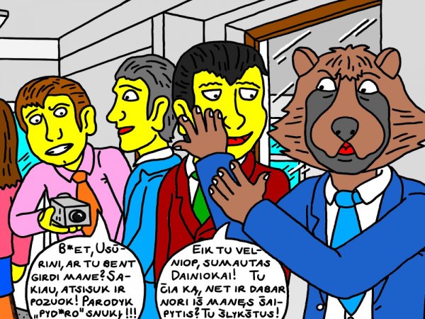 Ingridos nekenčiamas mokinys Usūrinis net ir per Išleistuves jaučia pašaipas iš kito pikto mokinio - Computer graphics