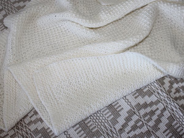 Handmade woolen knitted children's blanket 70*90 cm 2