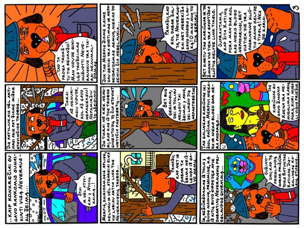 Komiksas - Neverauskų šeimos tragiškos lemties istorija. 3 - Computer graphics