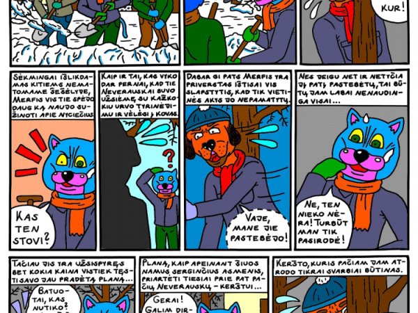 Komiksas - Neverauskų šeimos tragiškos lemties istorija. 5 - Computer graphics